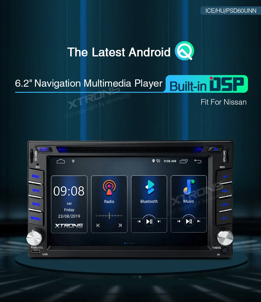 XTRONS 6 2 &quotAndroid Q DSP автомобильный DVD плеер GPS OBD для Nissan TIIDA QASHQAI SUNNY X TRAIL PALADIN NAVARA SENTRA