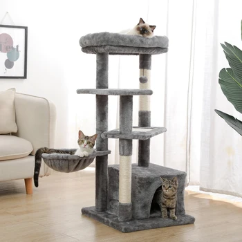 Pet Cat Tree Condo House Scratcher Scratching Post Climbing Tree Toys for Cat Kitten Protecting Furniture Fast Domestic Delivery 1