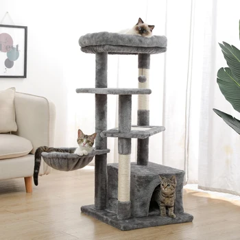 Pet Cat Tree Condo House Scratcher Scratching Post Climbing Tree Toys For Cat Kitten Protecting Furniture.jpg