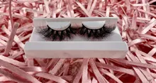 BossGirl-pestañas de visón esponjoso, 25mm, pestañas tupidas de visón, pestañas a granel, visón superancho, reutilizable, hermoso maquillaje