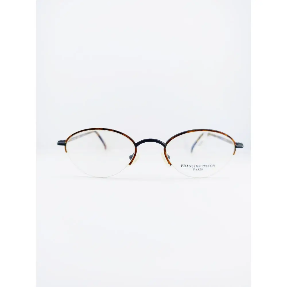 

Oval vintage unisex eyeglasses Tortoise oval glasses frame Vintage prescription specs François Pinton eyewear