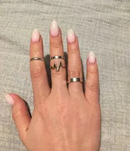 Anillo de boda con ondas y relámpago para mujer, conjunto de anillos de oro, joyería a la moda, venta al por mayor