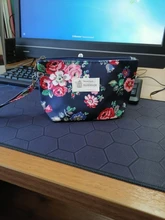 FUDEAM-bolsa de viaje con patrón de pájaro y rosa para mujer, bolsa de almacenamiento de artículos de tocador, organizador de Impermeable bolsa de cosméticos, portátil