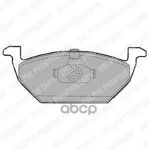 Колодки Передние Skoda Octavia(1u) Lp1104 Delphi арт. LP1104