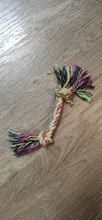 1pc Pet Dog Toy Rope Double Knot Cotton Braided Dog Rope Toy Puppy Chew Toy Cleaning