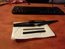 10 Uds 40 Pin 1x40 sola fila macho y hembra 2,54 conector de pines divisible de para Arduino negro