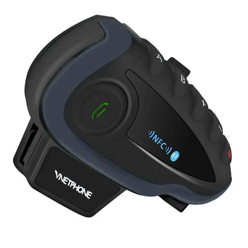

V8 Helmet Bluetooth Headset Intercom 5 Riders Motorcycle Interphone Remote Control Handle NFC Matches Mobile Phone FM Radio NFC