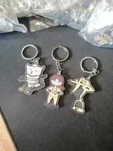 Vograce abalorios holográficos acrílico transparente impreso holograma llavero, haga su propio llavero acrílico con anime