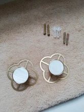 Furniture-Handles Base-Plate Door-Knobs Drawer Pulls Cupboard Cabinet Kitchen Brass 