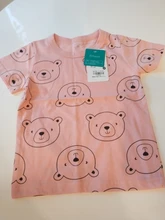 Camiseta de algodón de manga corta con dibujos animados para niños y niñas, ropa para bebés, Tops para niños pequeños, novedad de 2020