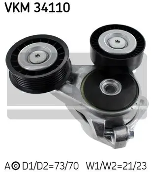 

Belt tensioner Ford C-Max Focus C-Max/Focus 1.8TDCi 04 SKF VKM 34110