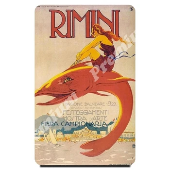 

Italy souvenir magnet vintage tourist poster
