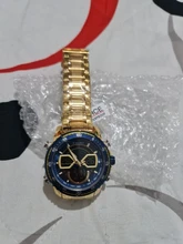 NAVIFORCE-relojes deportivos militares para hombre, pulsera Digital de cuarzo analógico de lujo, resistente al agua, con retroiluminación brillante, color dorado