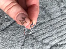 Anillo de corazón hueco para Mujer, sortija delicada para pareja, promesa de boda, infinito, eternidad, amor, joyería Bohemia, regalos BFF, 1 ud.