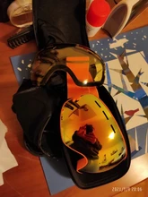 PHMAX-Gafas de esquí antiniebla para hombre y mujer, lentes de Snowboard de doble capa con protección UV400, lentes de sol para nieve