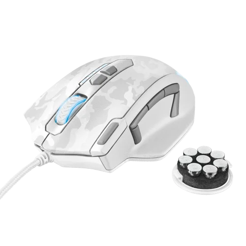 Игровая проводная мышь 20852 Trust GXT 155W до 4000 dpi 11 клавиш белый камуфляж