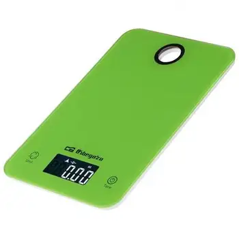 

KITCHEN SCALE ORBEGOZO PC 1021 GREEN-UP TO 5KG-PRECISION 1G-TARE FUNCTION-VIEWFINDER LCD-SURFACE TEMPERED GLASS