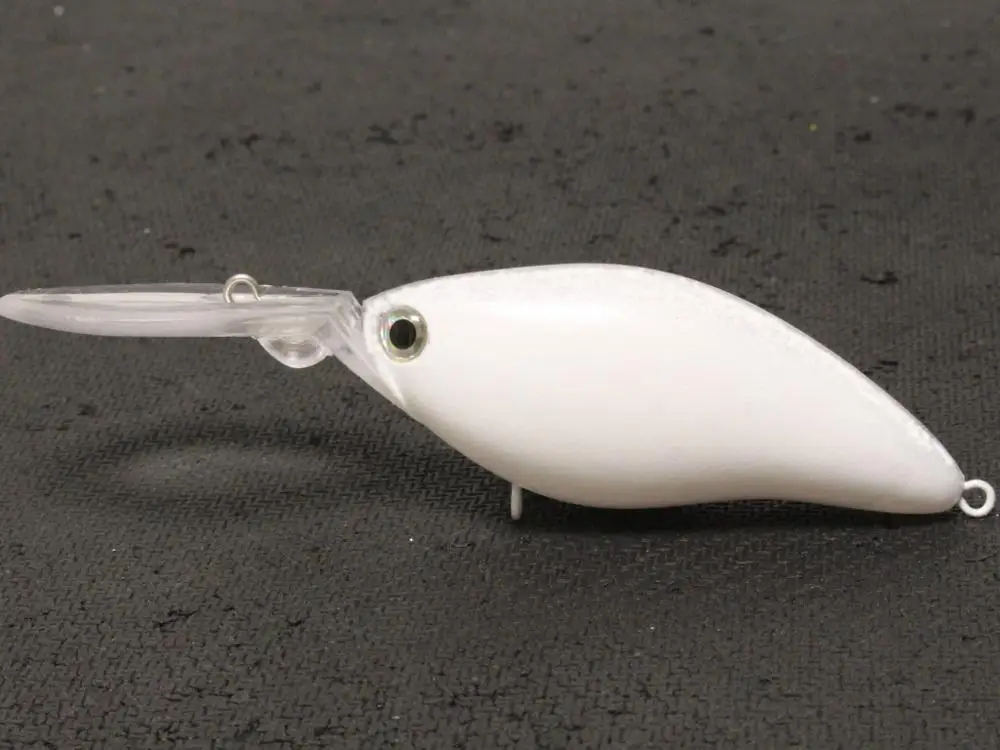 WLure 19 г длинное литье глубокое погружение Crankbait прозрачная с высоким блеском