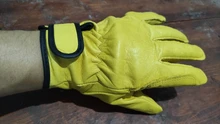 QIANGLEAF-guantes de protección para hombre, de cuero de vaca, amarillo, ultrafinos, de seguridad, para el trabajo, venta al por mayor, 527NP, Envío Gratis