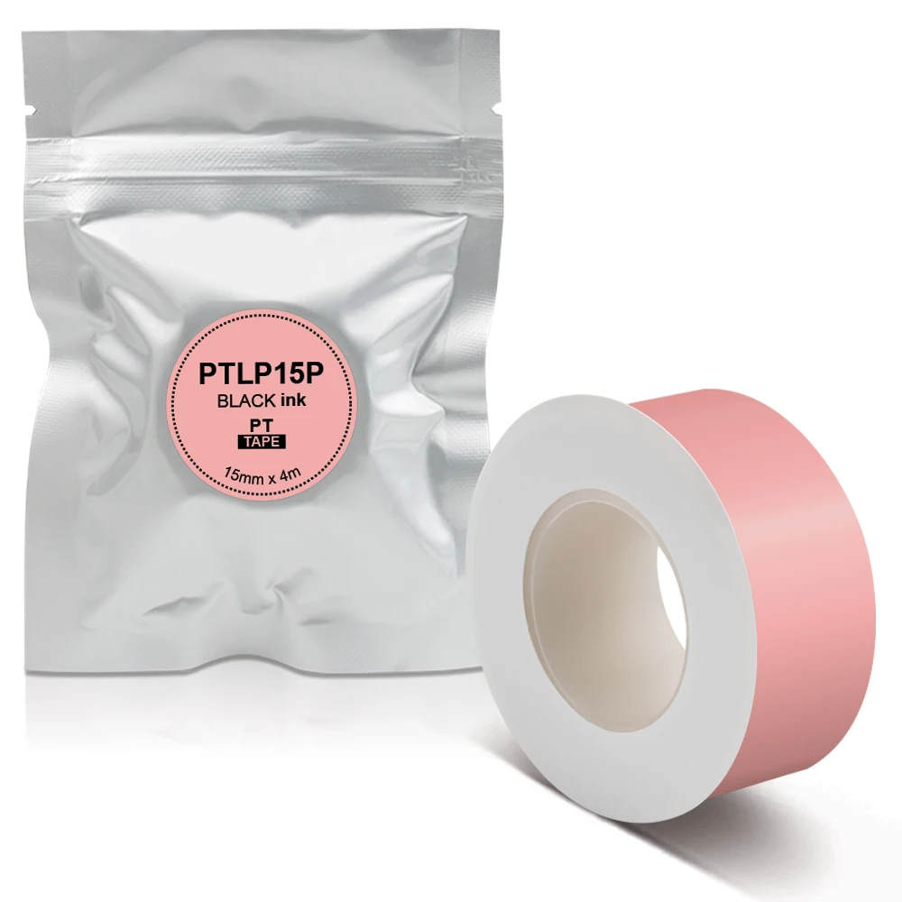Kingjim LP15P Tape for TEPRA Lite Pink 1pac From Japan 