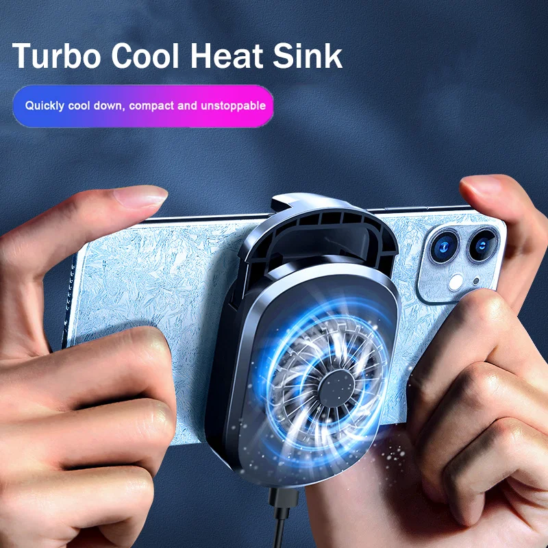 Tanie Przenośny telefon komórkowy wentylator chłodnicy Turbo Hurricane Game Cooler System uchwyt telefon