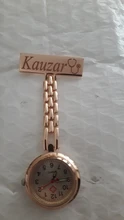 Broche personalizado grabado con tu nombre, Pin de solapa de acero inoxidable, de alta calidad, oro rosa, Fob, reloj de enfermera