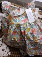 Bear Leader-Vestidos florales para niñas, trajes de flores dulces a la moda, sin mangas, ropa para bebés, novedad de 2021