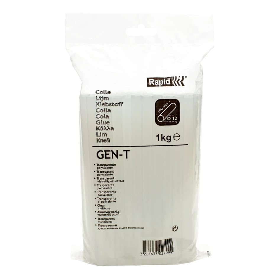 Стержни для клей-пистолета Rapid 40302799 (универсальные;  рабочая t 160-200℃; длина стержня 190 мм; диаметр 12 мм)