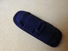 Molle-funda táctica para exteriores, bolsa de cintura para caza, senderismo, rotación de 360 grados, riñonera multifuncional con linterna