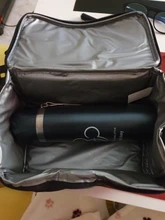 Fiambrera térmica isotérmica de 2 capas con correas ajustables para hombre y mujer, bolsa aislante para la comida, para la escuela y niños