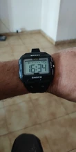 Reloj deportivo Digital multifunción para hombre, cronógrafo con alarma, 5Bar, luz trasera, pantalla cuadrada, resistente al agua, números grandes