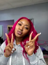 Hair-Bundles Lace-Closure Human-Hair 99J Burgundy Euphoria Straight Brazilian 13x4 