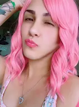Msholy-peluca ondulada rosa con flequillo Bob corto, Pelo Rizado Bob, pelucas púrpuras sintéticas Rojas, rubias y verdes, Cosplay de alta temperatura