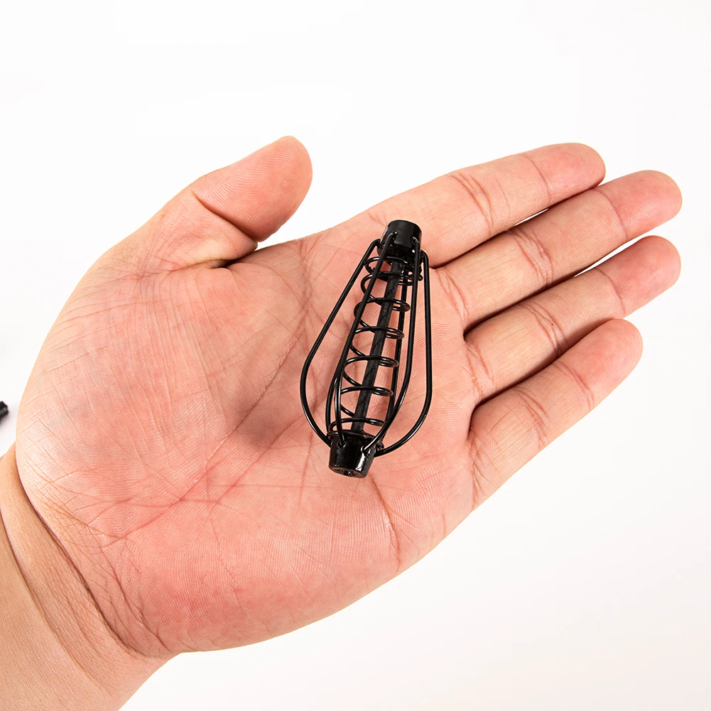 Fishing Feeder 10pcs Spring Sinker Carp Fishing Feeder 15-40g 6 Wire Method Swim Feeders Fish Tackle Tool