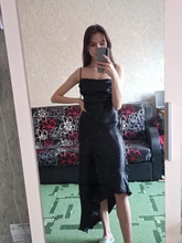 Asymmetrical Dress Satin-Straps Backless Julissa Mo Metallic Elegant Female Women Summer