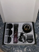 Beard-Trimmer Hair-Clipper Ceramic-Blade Professional Electric with Charging-Station