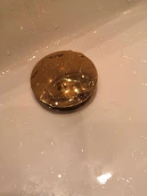 Drainer Basin Sink Bathroom Bagnolux Pop-Up-Button Round-Hole Easy-To-Clean Hotel Gold