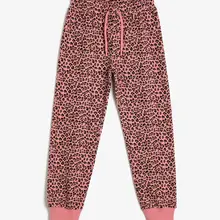 Coton/детский спортивный костюм с леопардовым принтом для девочек