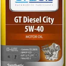 GT OIL Масло Моторное Синт. Gt Diesel City 5w-40, 4л 8809059408001