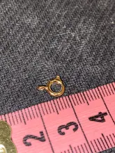 30 unids/lote de cierre de anillo de resorte dorado con anillo de salto abierto, cierre de joyería para cadena, collar, pulsera, conectores, fabricación de joyas