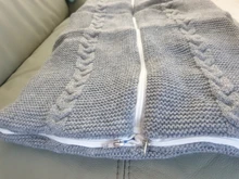 Saco de dormir para bebé, saco de dormir para cochecito de bebé, sólido, grueso, cálido, envolvente para recién nacido, manta de punto de 75x35cm