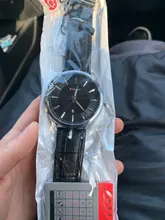 CURREN-relojes de cuarzo con correa de cuero para hombre, Reloj de pulsera masculino, de marca de lujo, de negocios, de 45mm, Reloj para Hombres