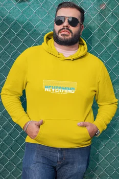 

Angemiel Wear Never Mind Yellow Men 'S Hooded Sweatshirt