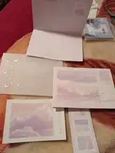 El Sr. Papel 7 unids/set 4 diseños de cartas de los sueños de la serie Ins estilo creativo cuenta mano decoración DIY Material Carta y sobre conjunto