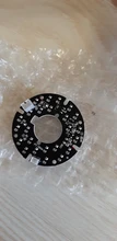 Placa LED IR de 90 grados para cámaras de vigilancia, accesorios de CCTV, luz infrarroja, 24 granos, visión nocturna, diámetro de 44mm
