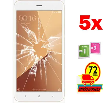 

5x Protectors Screen Tempered Glass for for Xiaomi Note Redmi 5A PRIME (Not Full SEE INFO)