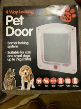 Lock Pet-Gate Flap-Door Security Pet-Safety-Products Dog Kitten Small Cat for Any-Wall