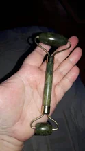 Rodillo masajeador Facial de Guasha Junta doble cabezas de remodelación de cara de elevación masajeador Natural Jade piedra cuello delgado herramienta de cuidado
