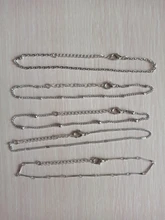 17KM-tobillera de corazón con cuentas de Color plateado para mujer y niña, tobilleras multicapas doradas, pulsera Vintage para pie, joyería para playa 2021