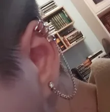Pendientes Punk sin Piercing para el cartílago, pendientes con Clip para la oreja, para mujeres y niñas